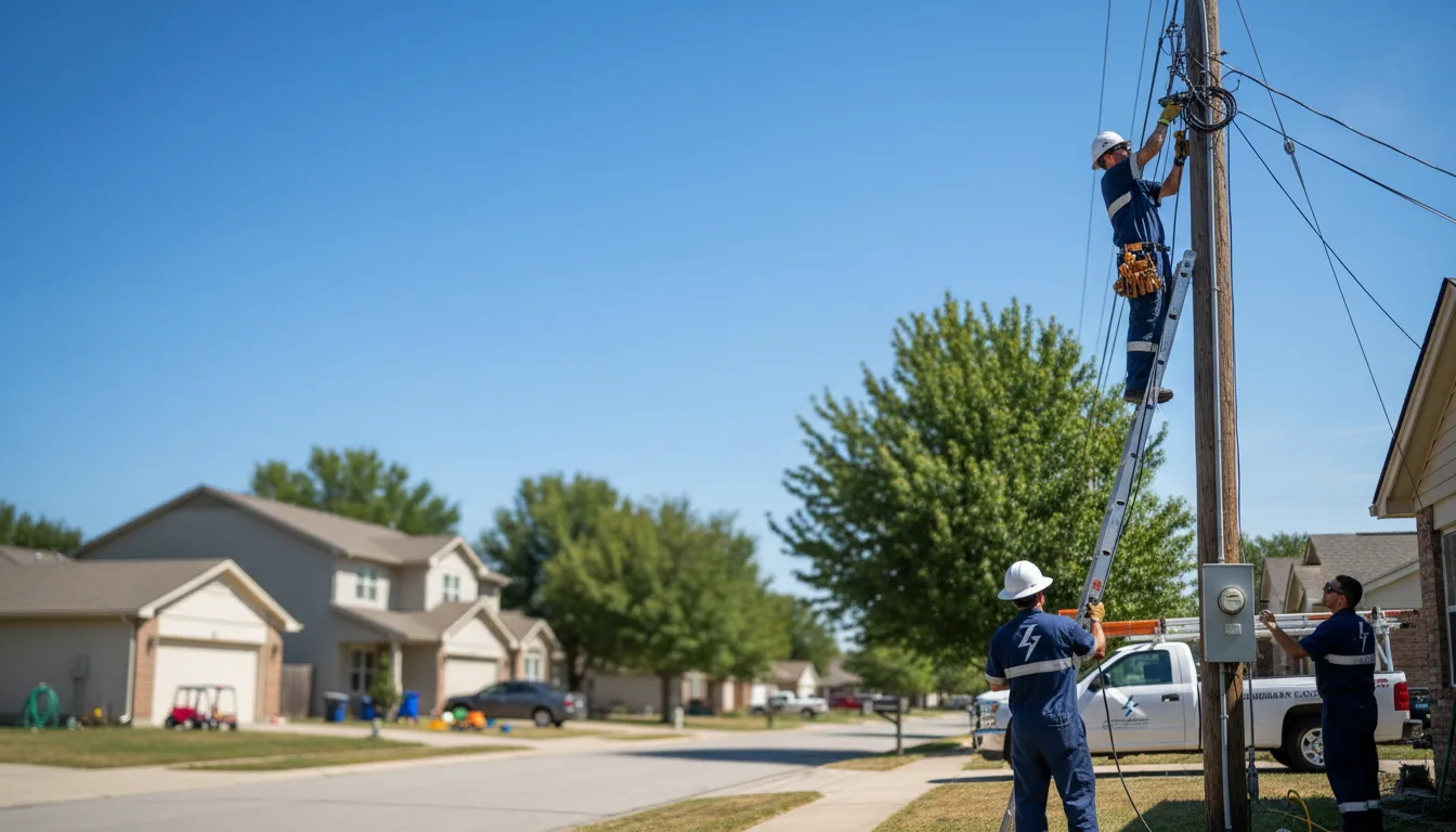 Residential electrician providing installation services in Kelley, IA